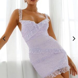 Selfie Leslie Lavender Mini Dress